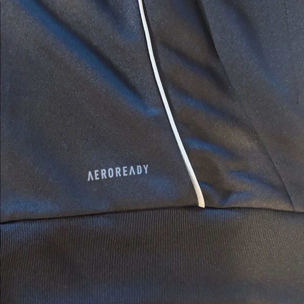 Adidas Black Aeroready Jacket with silver Accents